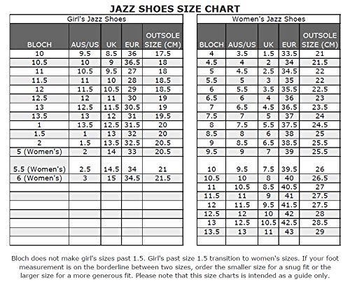 Bloch Women's Pulse Leather and Neoprene Split Sole Jazz Shoe, Tan, 8
