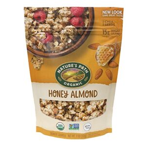 nature's path organic gluten free honey almond granola, 11 ounce
