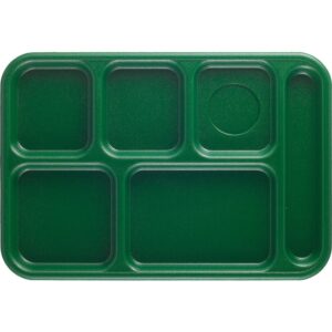 penny-saver school tray, 10'' x 14-1/2'', 5 food compartments, 1 flatware compartment, full (24 pieces/unit)