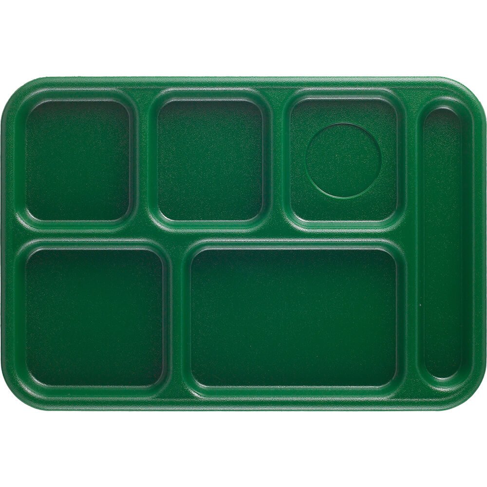 Penny-Saver School Tray, 10'' X 14-1/2'', 5 Food Compartments, 1 Flatware Compartment, Full (24 Pieces/Unit)