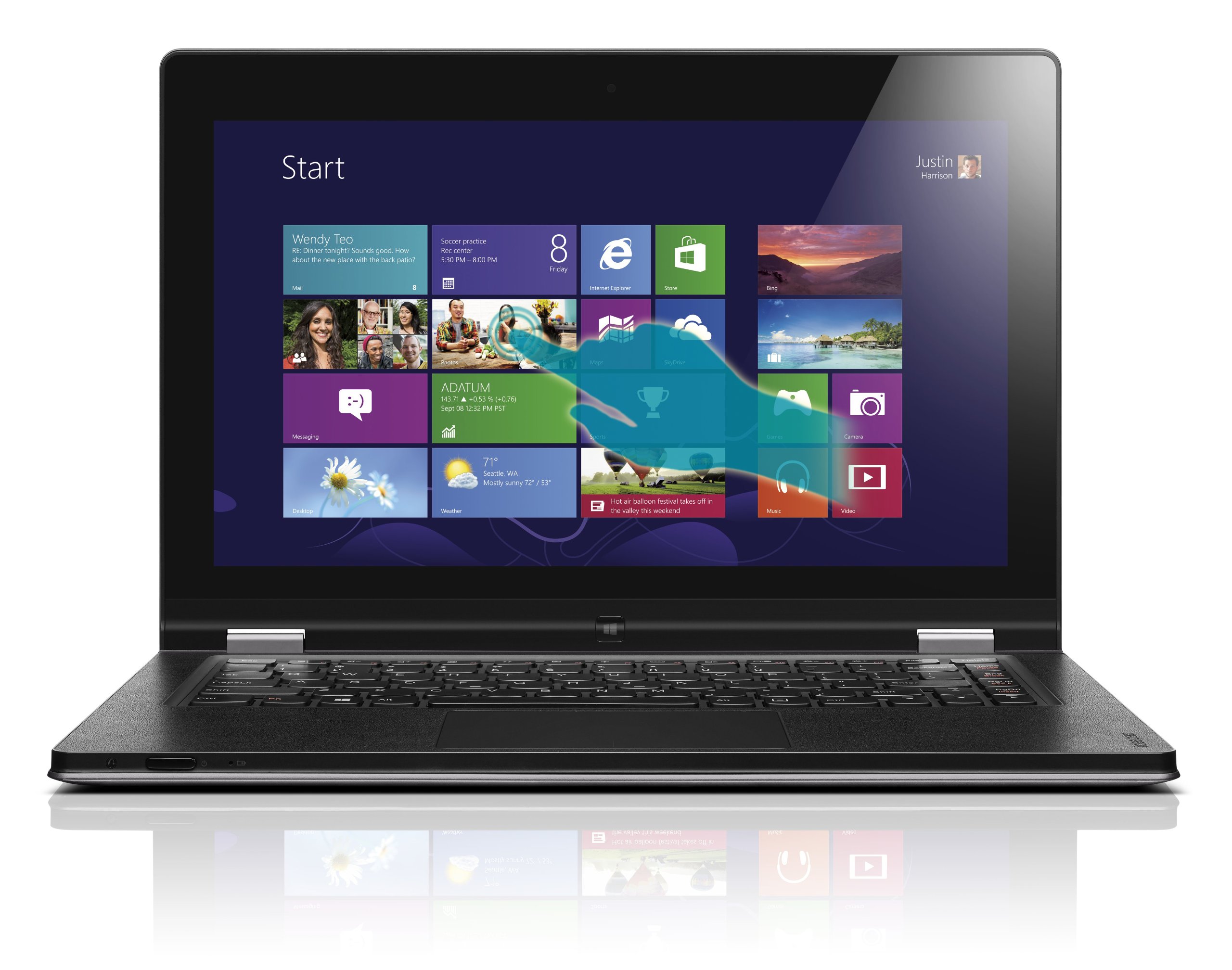 Lenovo IdeaPad Yoga 13 13.3-Inch Convertible 2 in 1 Touchscreen Ultrabook (Gray) 2013 Model