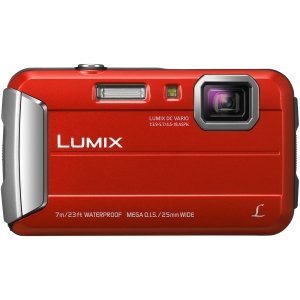 Panasonic Lumix DMC-TS25 16.1 MP Tough Digital Camera with 8x Intelligent Zoom (Red)