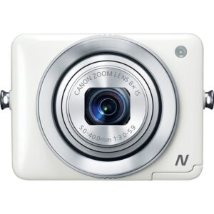 canon powershot n 12.1 mp cmos digital camera with 8x optical zoom and 28mm wide-angle lens (white)