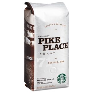 starbucks 11018186 coffee pike place ground 1lb bag