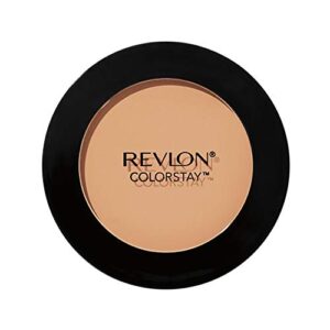 revlon colorstay pressed powder, longwearing oil free, fragrance-free, noncomedogenic face makeup, medium (840), 0.3 oz