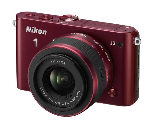 Nikon 1 J3 14.2 MP HD Digital Camera Body Only (Red)