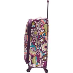 Vera Bradley 27" Spinner Rolling Luggage in Plum Crazy