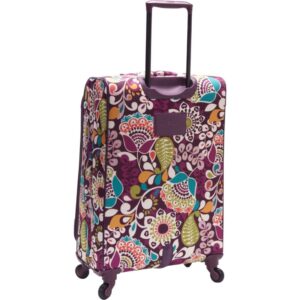 Vera Bradley 27" Spinner Rolling Luggage in Plum Crazy