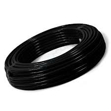 pneumaticplus 1/4 inch tubing 100 ft roll (black) polyurethane for air compressor/garden, wog water oil gas