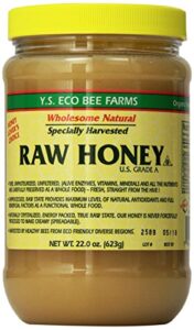 y.s. eco bee farms raw honey - 22 oz, pack of 2