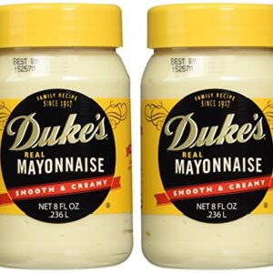 Dukes Real Mayonnaise - Two 8 Fl Oz Jars