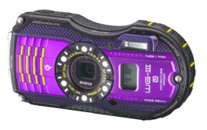 pentax optio wg-3 gps purple 16 mp waterproof digital camera with 3-inch lcd screen (purple)