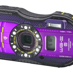 Pentax Optio WG-3 GPS purple 16 MP Waterproof Digital Camera with 3-Inch LCD Screen (Purple)