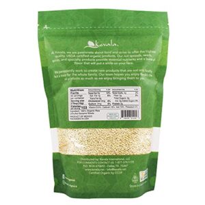 Kevala Organic Raw Sesame Seeds Unhulled, 2 Pound (White)