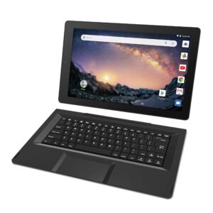 2018 rca galileo pro 11.5" 32gb touchscreen tablet computer with keyboard case quad-core 1.3ghz processor 1gb memory 32gb hdd webcam wifi bluetooth android 6.0 - charcoal