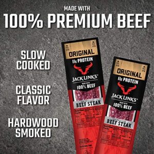 Jack Links Premium Cuts Beef Steak, Original, Strips -Great Protein Snack with 11g of Protein and 1g of Carbs Per Serving, Made with Beef, 1 Ounce (Pack of 12)