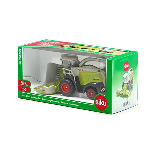 SIKU 1993, Claas Forage Harvester, 1:50, Metal/Plastic, Green, Folding and Removable Harvester