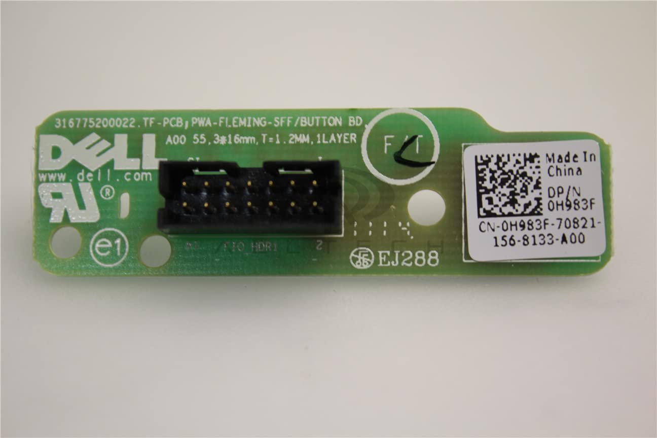 Dell Optiplex 960 SSF Power Button Board Card - H983F