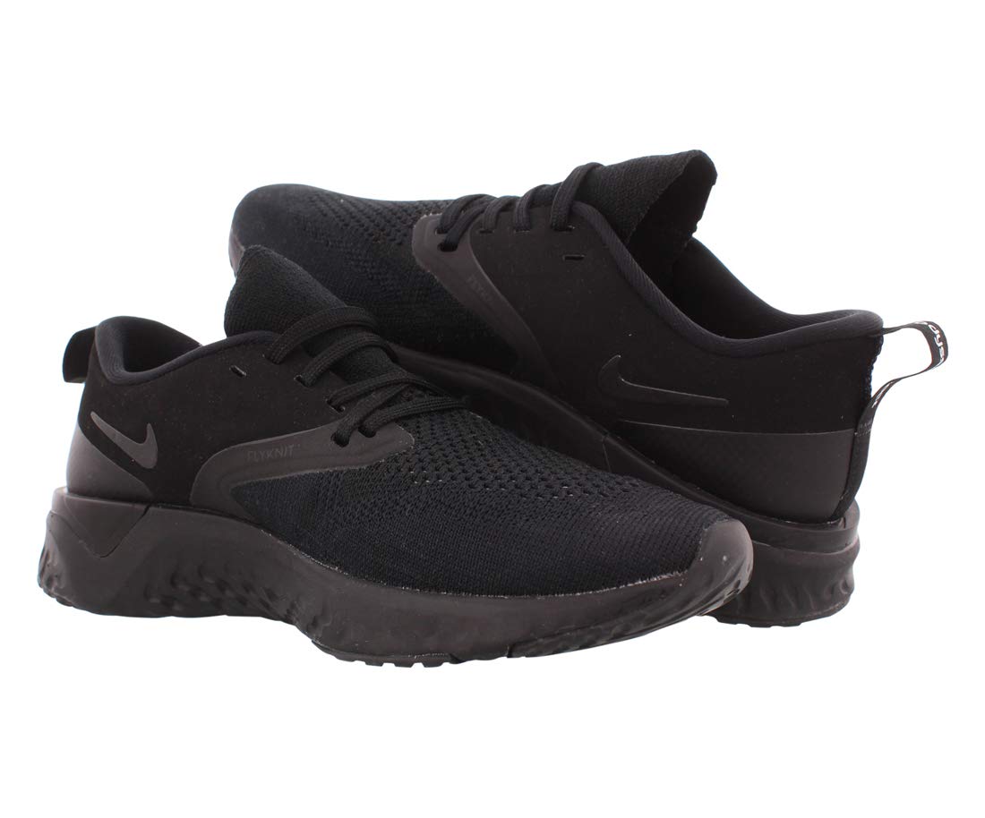 Nike Women's Odyssey Reach Flyknit 2 Running Shoe, Black/Black/White, Size 6