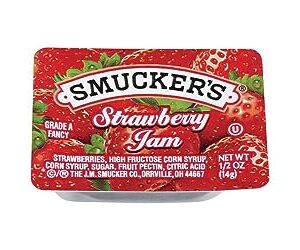 Smucker's Strawberry Jam, Mixed Fruit and Concord Grape Jelly Assortment, (0.5 Ounce) 200 Count