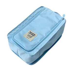 wrapables travel organizer packing cube for shoe bag, lingerie - sky blue