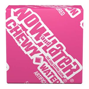 Now and Later Candy, Watermelon, 0.93ounce Bars (Pack of 24)