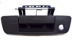 pt auto warehouse ch-3505a-t1 - tailgate handle, textured black - with keyhole, without camera hole