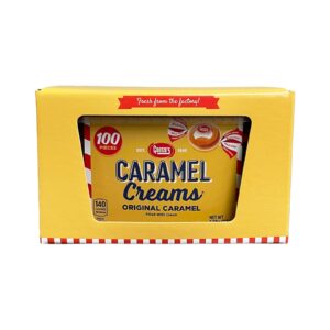 goetze's candy caramel creams - 100 count candy tub - gift box - fresh from the factory…