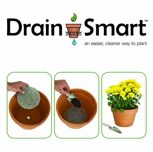 Drain Smart 6” 5-Pack 3D Mesh Drainage Discs - Perfect for Indoor/Outdoor Potted Plants | Container Gardening | Plant Pot Liner Minimize Root Rot | Made in The USA