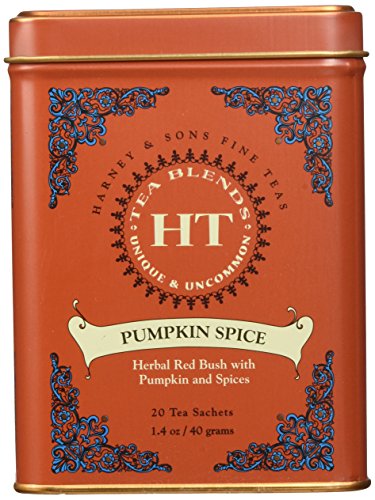 Harney & Sons Pumpkin Spice Rooibos Tea 20 ct Sachet Tin