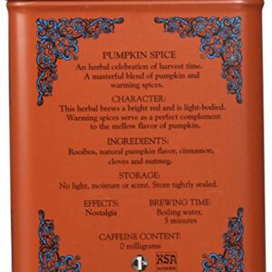 Harney & Sons Pumpkin Spice Rooibos Tea 20 ct Sachet Tin