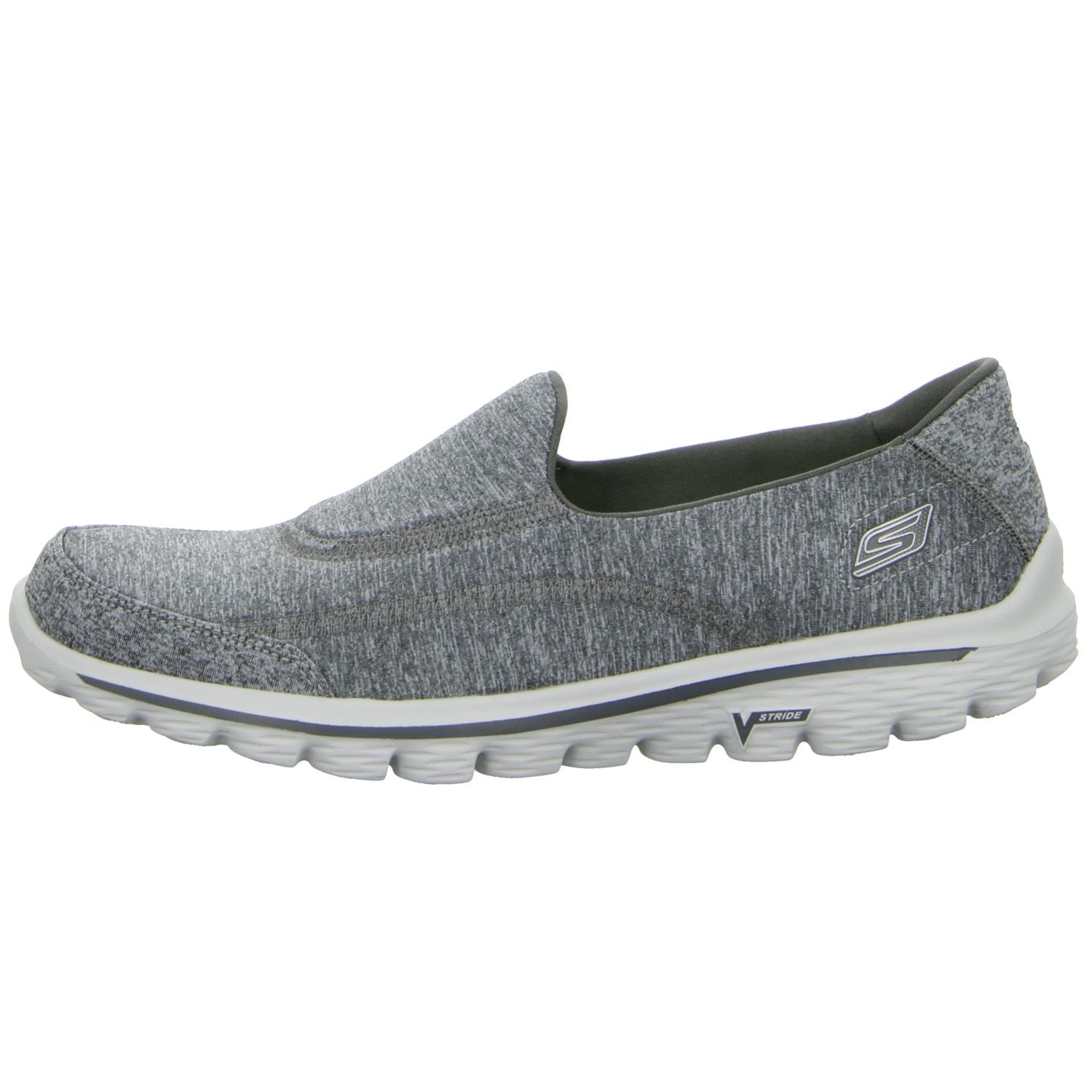 Skechers Performance Women's Go Walk 2 Slip-On Walking Shoe, Heather Grey, 7.5 M US