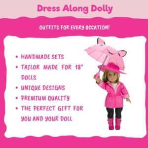 Skiing Winter Doll Outfit for American 18" Girl Dolls - 7 Piece Premium Handmade Clothes Set Costume