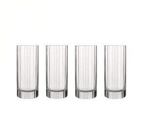 luigi bormioli bach 16.25 oz. beverage/hiball/glass, set of 4, 4 count (pack of 1), clear