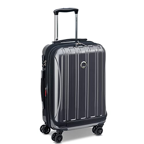 DELSEY Paris Helium Aero Hardside Expandable Luggage with Spinner Wheels, Titanium, Carry-On 19 Inch