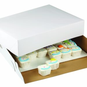 Wilton 2-Pack Corrugated Cake Box, 19 by 14 by 4-Inch