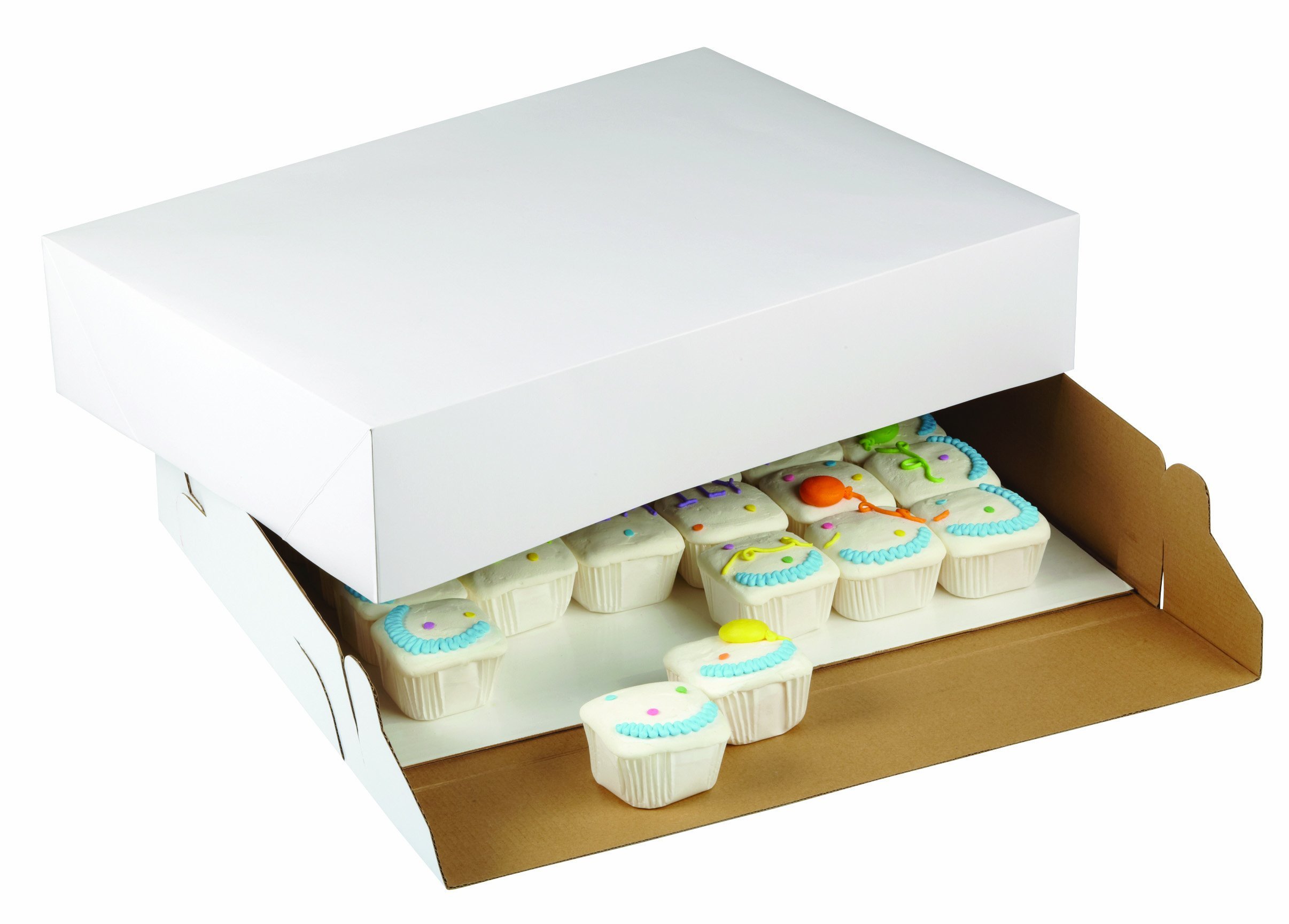 Wilton 2-Pack Corrugated Cake Box, 19 by 14 by 4-Inch