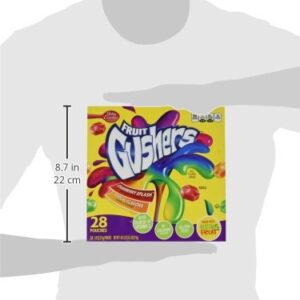 Betty Crocker Fruit Gushers, Strawberry Splash and Tropical, 0.9 Ounce (Pack of 42)