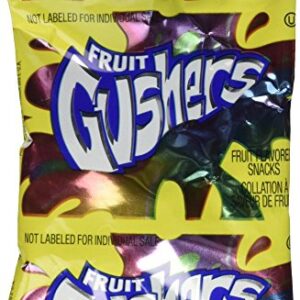 Betty Crocker Fruit Gushers, Strawberry Splash and Tropical, 0.9 Ounce (Pack of 42)