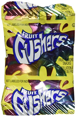 Betty Crocker Fruit Gushers, Strawberry Splash and Tropical, 0.9 Ounce (Pack of 42)