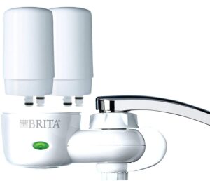 brita cominhkr063772 tap faucet water, includes:1 system+2 filters, white
