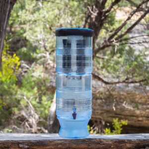 Berkey Light Gravity-Fed Water Filter with 2 Black Berkey Elements Provides Filtered Water While Off-Grid, Camping, Emergencies and More