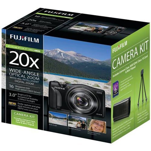 Fujifilm FinePix F750EXR Lite Bundle 16MP Digital Camera with 3.0-Inch LCD Screen (Black)