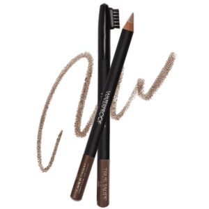sorme cosmetics waterproof eyebrow pencil (true taupe) | natural defining brow liner with brush | smudge-proof & waterproof eyebrow makeup | nourishing eye brow pencil for all skin types