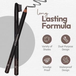 Sorme Cosmetics Waterproof Eyebrow Pencil (True Taupe) | Natural Defining Brow Liner with Brush | Smudge-Proof & Waterproof Eyebrow Makeup | Nourishing Eye Brow Pencil for All Skin Types