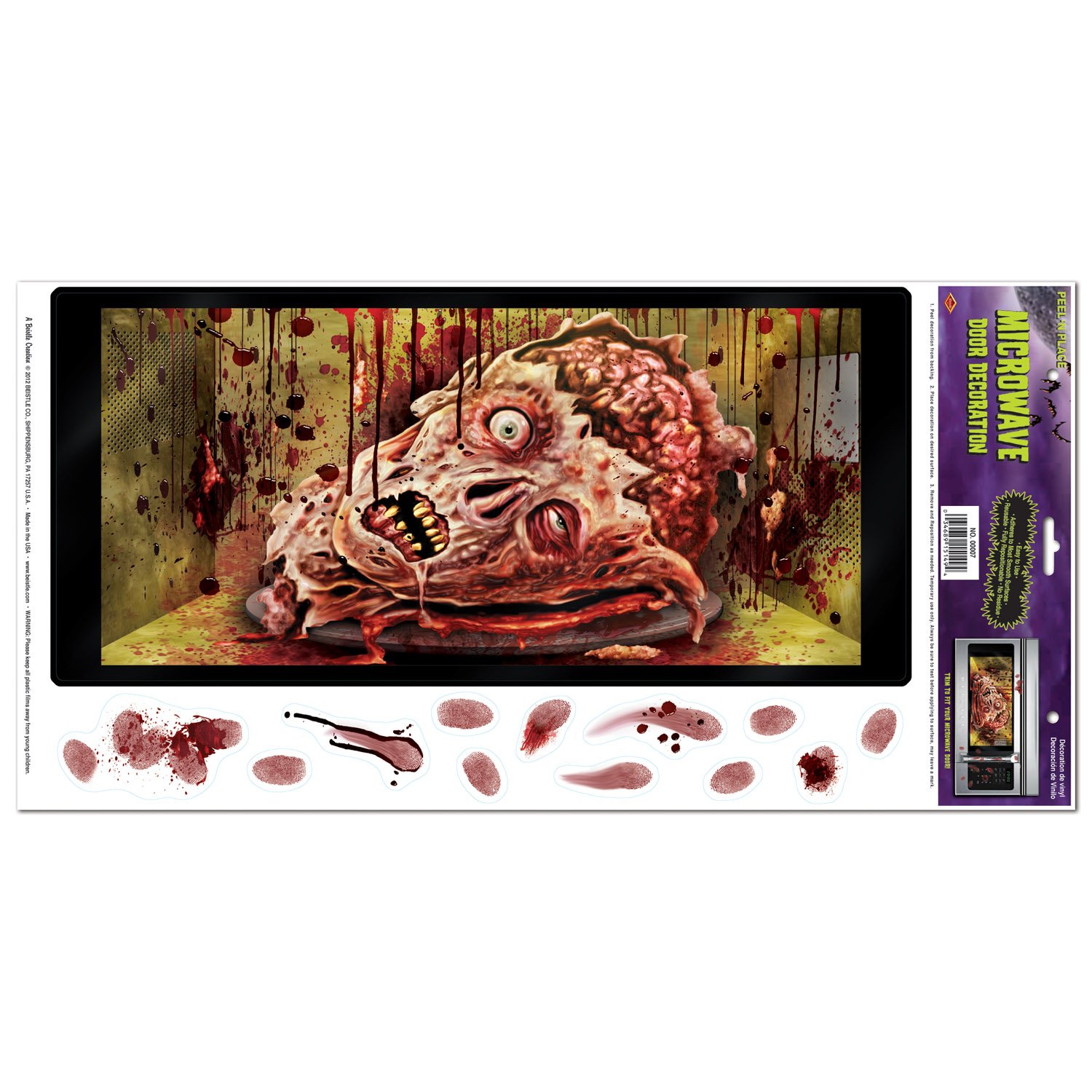 Beistle Halloween Microwave Door Decoration