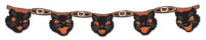 beistle jointed cat streamer, 7-inch by 4-feet