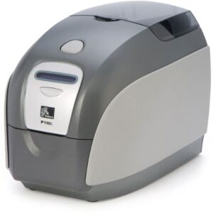 zebra p110i p110i-0000a-id0 color id badge card printer system + supply