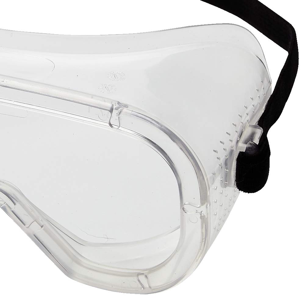 Sellstrom Safety Goggles Eye Protection, Flexible, Soft Protective Eye Shield for Men and Women with Clear Lens and Body, Direct Vent, Adjustable Strap, S81000