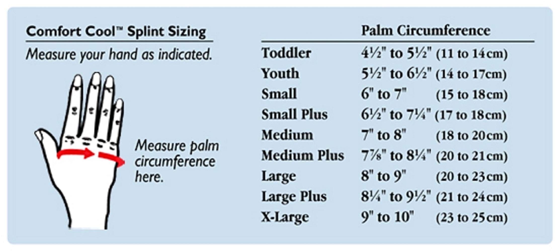 North Coast Medical Comfort Cool Thumb CMC Restriction Splint (LEFT MEDDIUM)